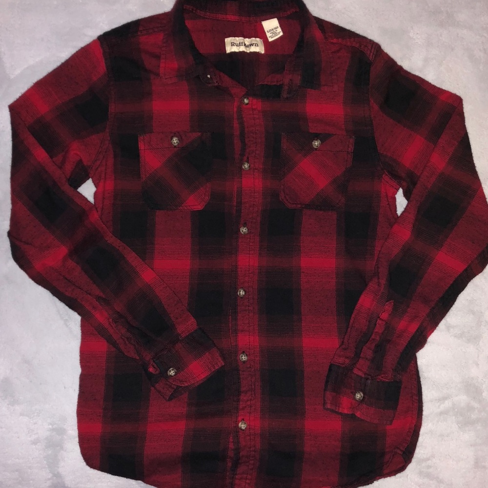 NWOT RUFF HEWN SOFT BUTTON DOWN COLLARD SHIRT! - Picture 1 of 5